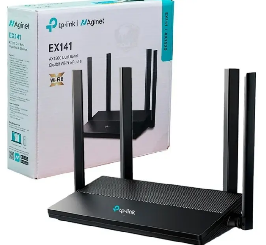 Router TP-Link Aginet EX141 AX1500 Wi-Fi 6 Doble Banda Gigabit