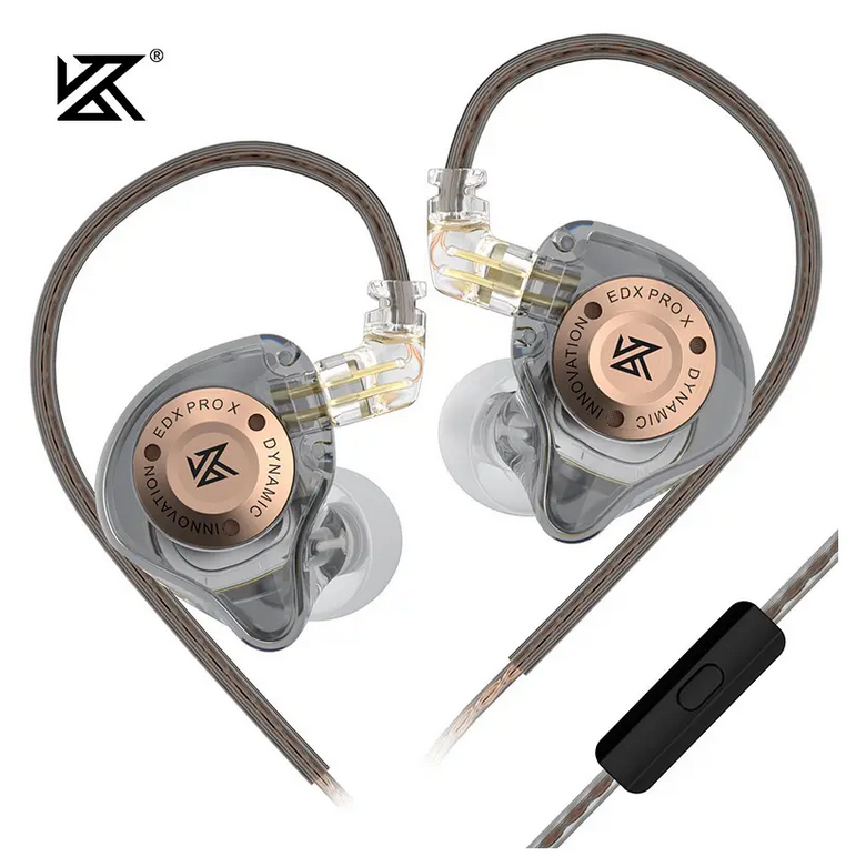 Audífonos In-Ear de Alta Fidelidad KZ EDX Pro X Con Micrófono Driver Dinámico Mejorado