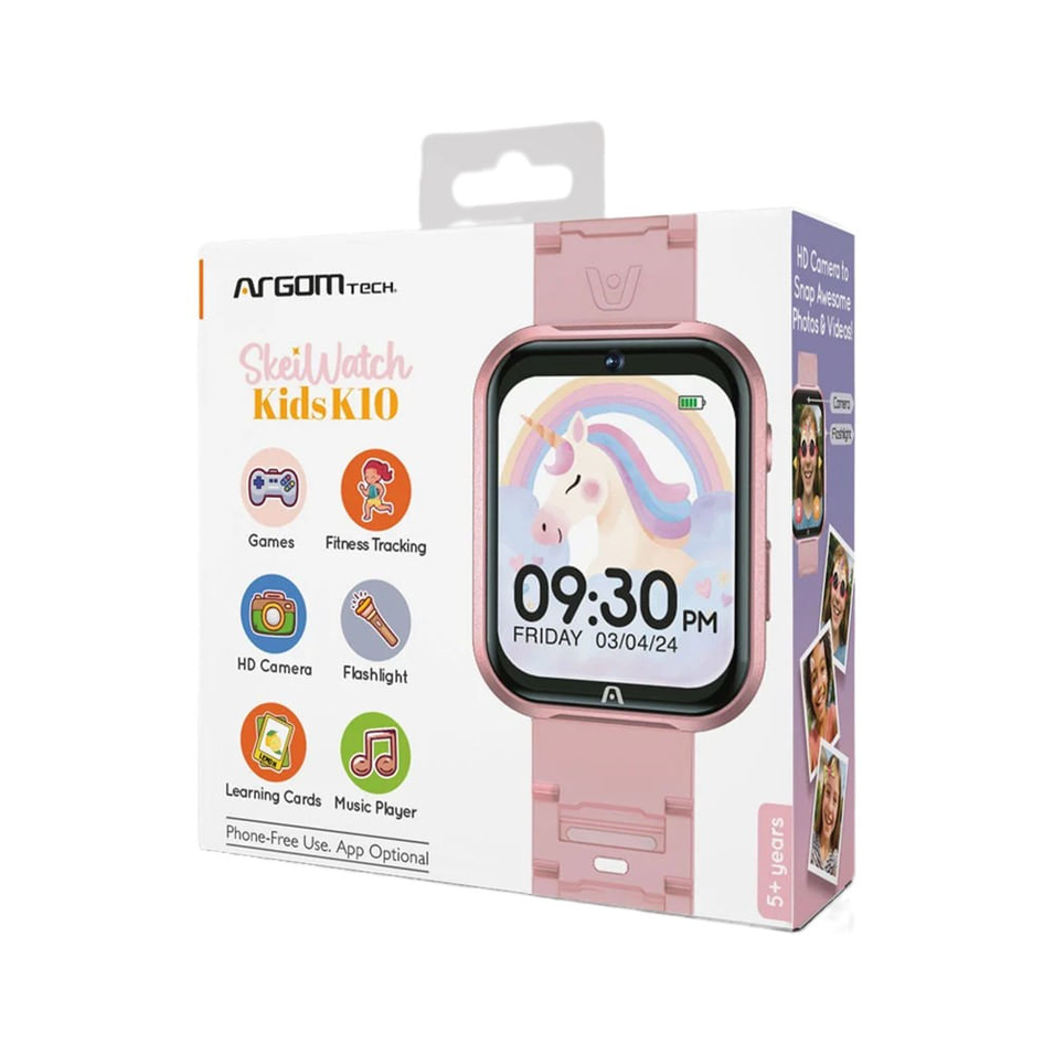 Reloj Inteligente Infantil ArgomTech Skeiwatch Kids K10 (Pantalla Táctil / Juegos / Rastreo y Malla Cómoda)
